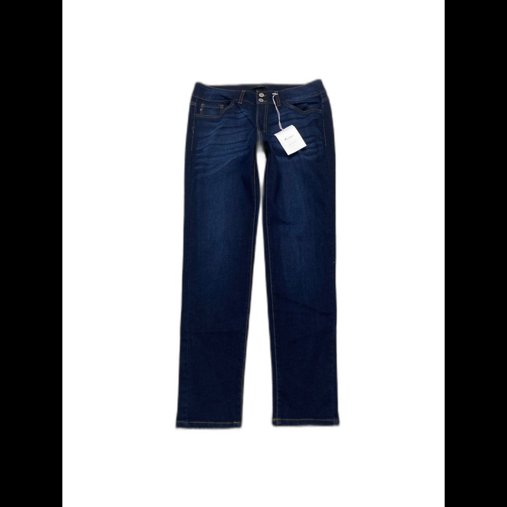 NWT Kancan Irresistible Sophisticated Slim Straight Jeans Dark Wash Size 15/31